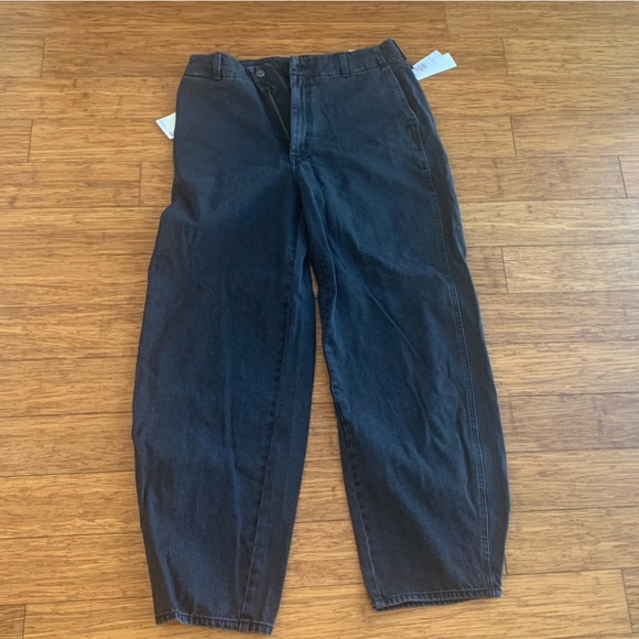 Baggy high rise black jeans, 90s style, organic NWT - Picture 6 of 6